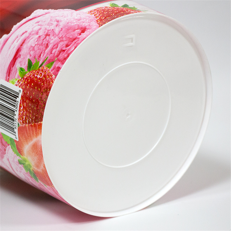 1 Gallon 3.78L Round Ice Cream Plastic Bucket plastic container