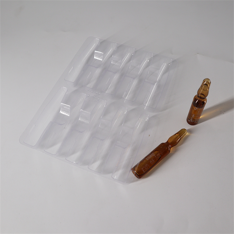 Custom compartment clear medical plastic tray plastic container