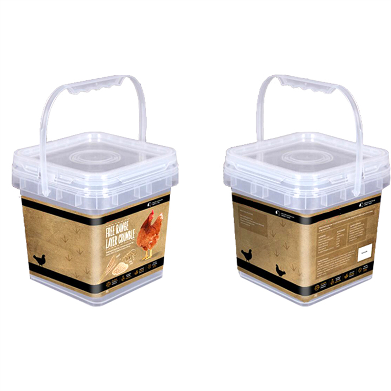Wholesale Square Plastic Buckets With Handle plastic container