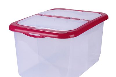 10 plastic rice storage containers (1)