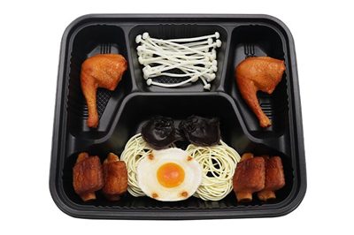 19 disposable 4 compartment Food Containers (1)