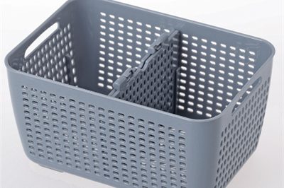 2 grey plastic basket (1)