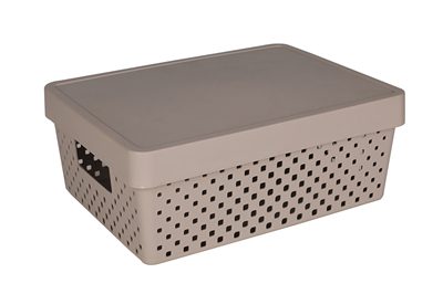 9 plastic baskets with lid (1)