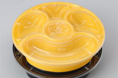 9 plastic disposable 5 compartment food container (1)