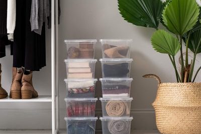 Plastic Storage Bin Tote Organizing Container (4)